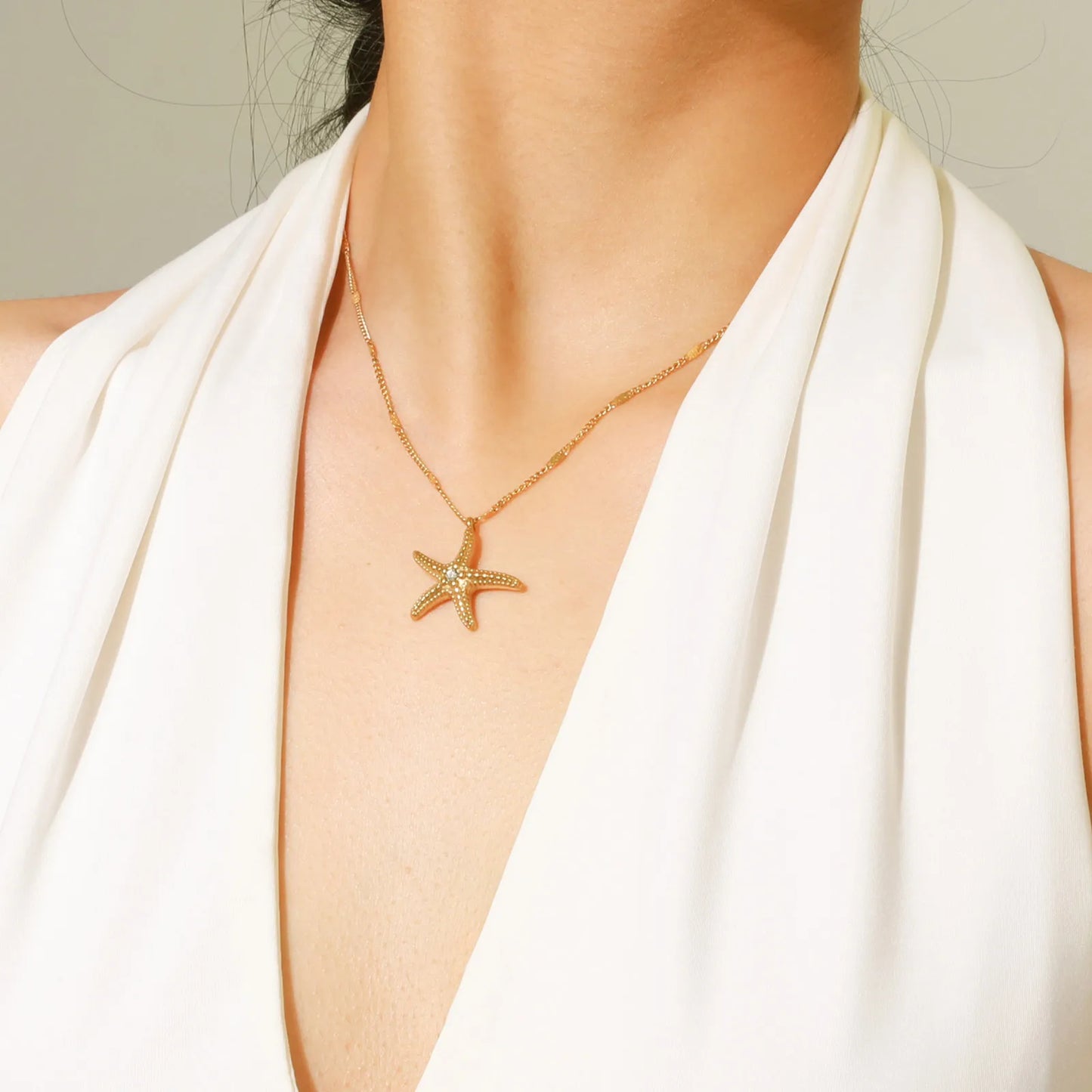 Sweet Starfish Pendant Necklace