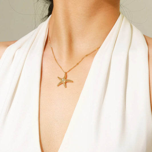 Sweet Starfish Pendant Necklace