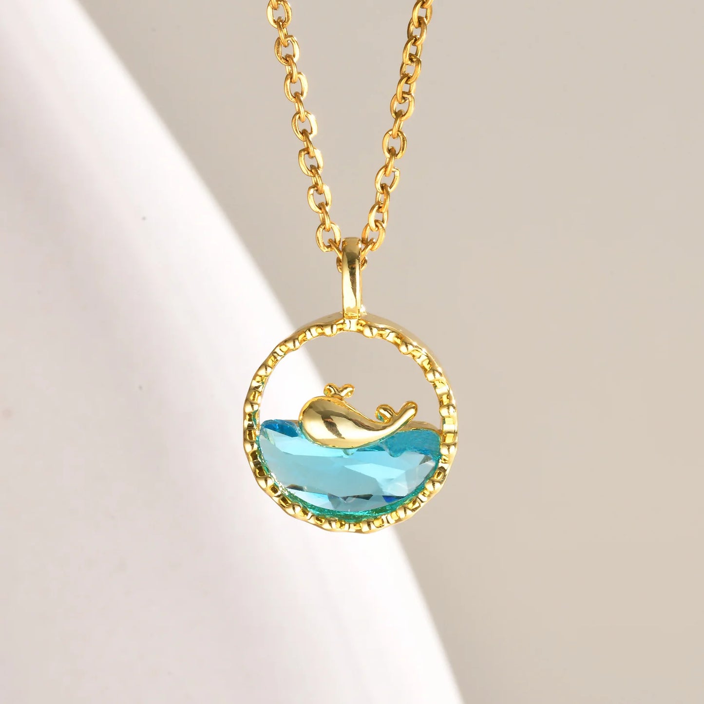 Sea Whale Pendant Necklace