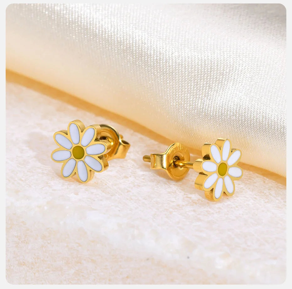 Daisy Flower Earrings