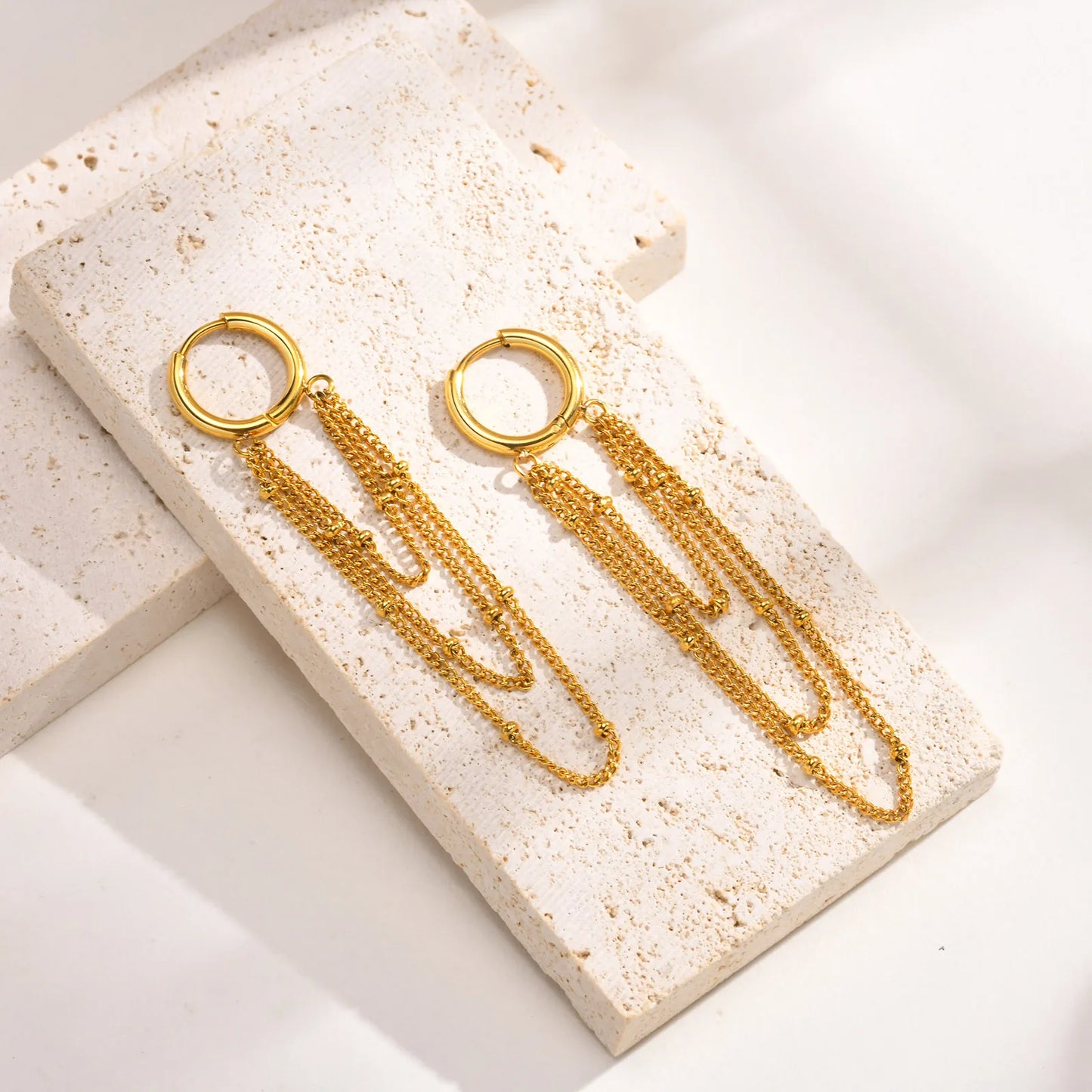 Multi-Layer Chain Earrings