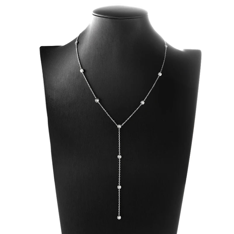 Moissanite Full Bubbles Necklaces - Gold Plated