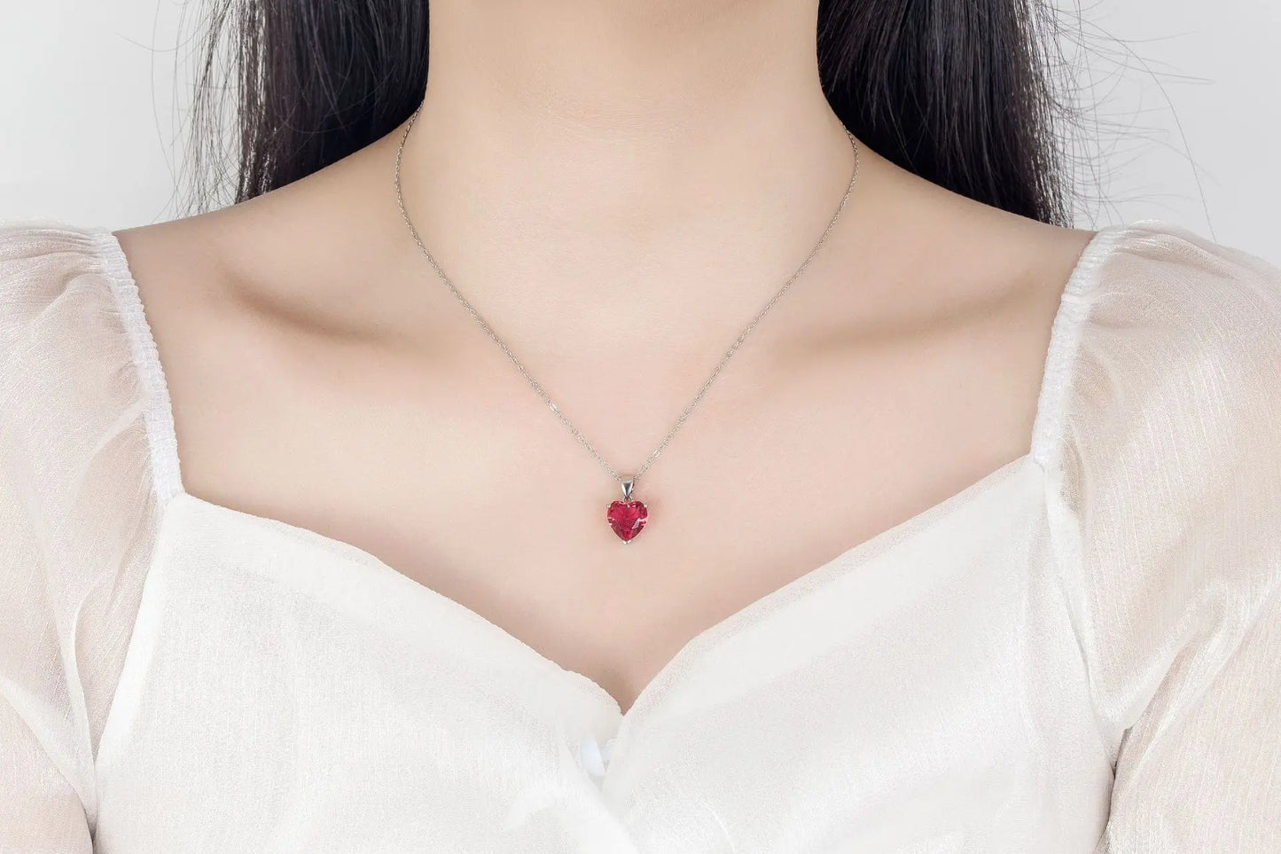 Silver Heart Jewelry Sets