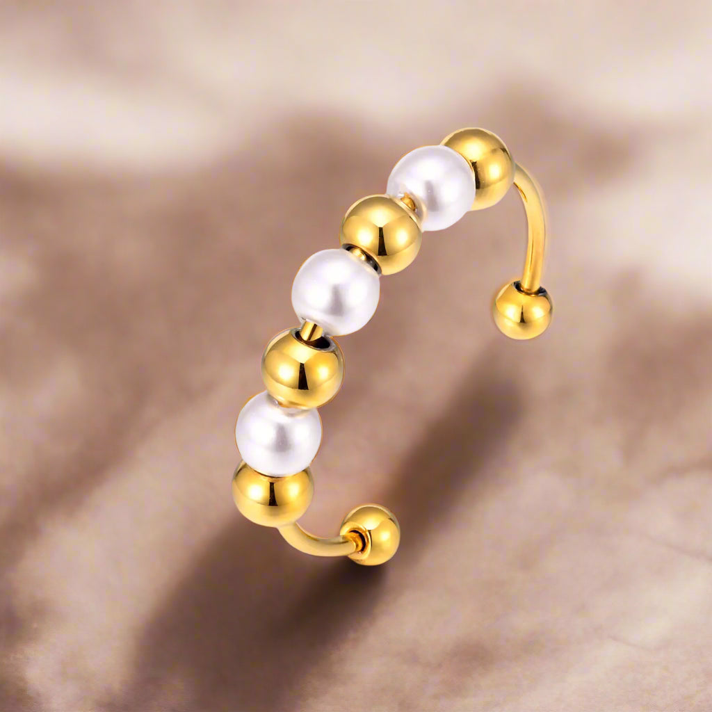 Beads and Pearls Ring