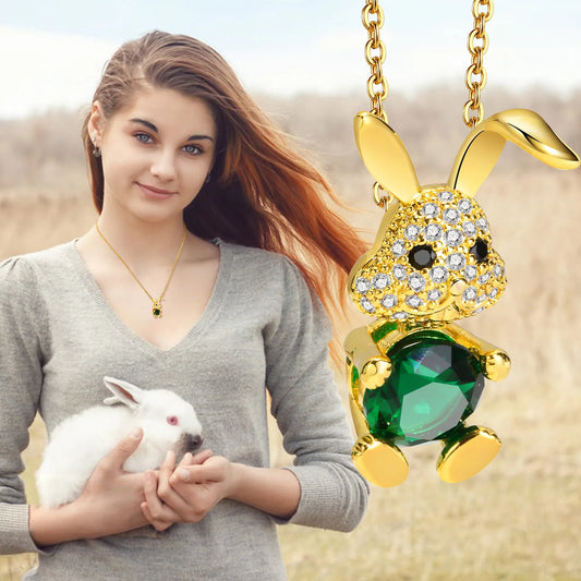 Cute Rabbit Pendant Necklaces