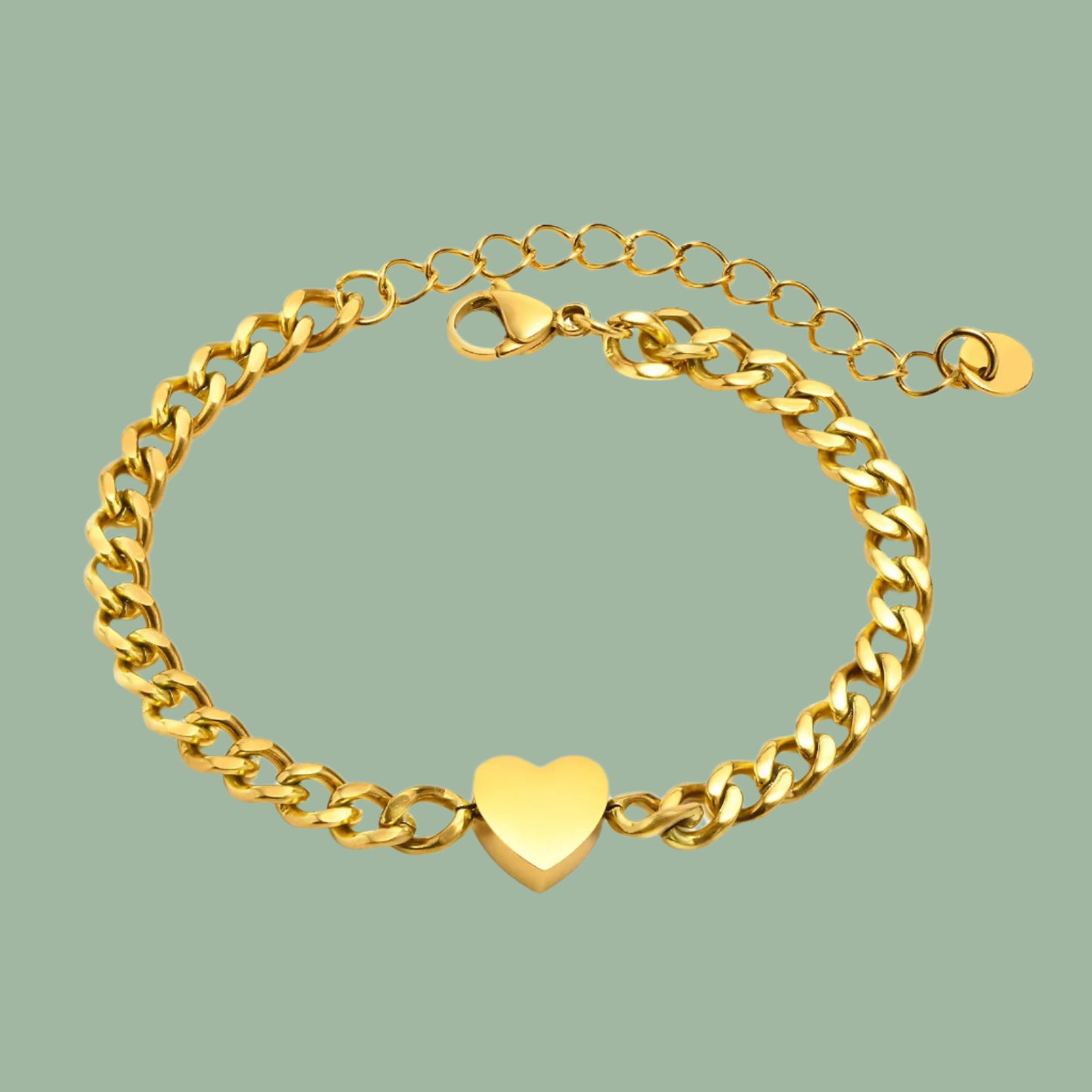 Chain Bracelets with Heart