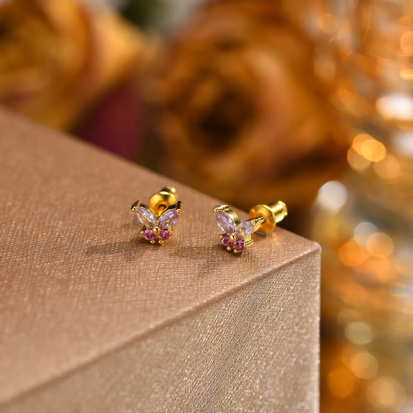 Sparkling Butterfly Earrings