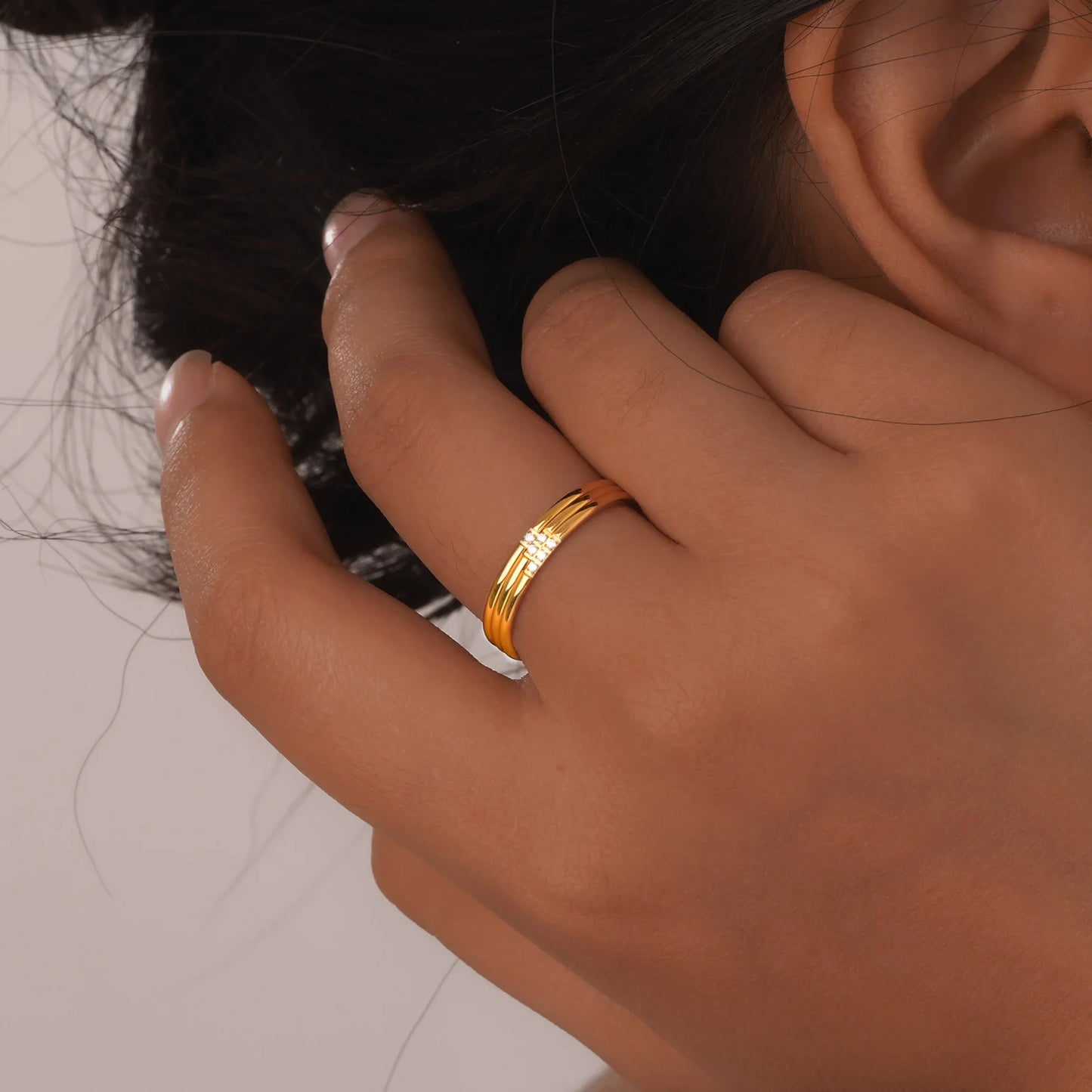 Stackable 1mm Ring Set