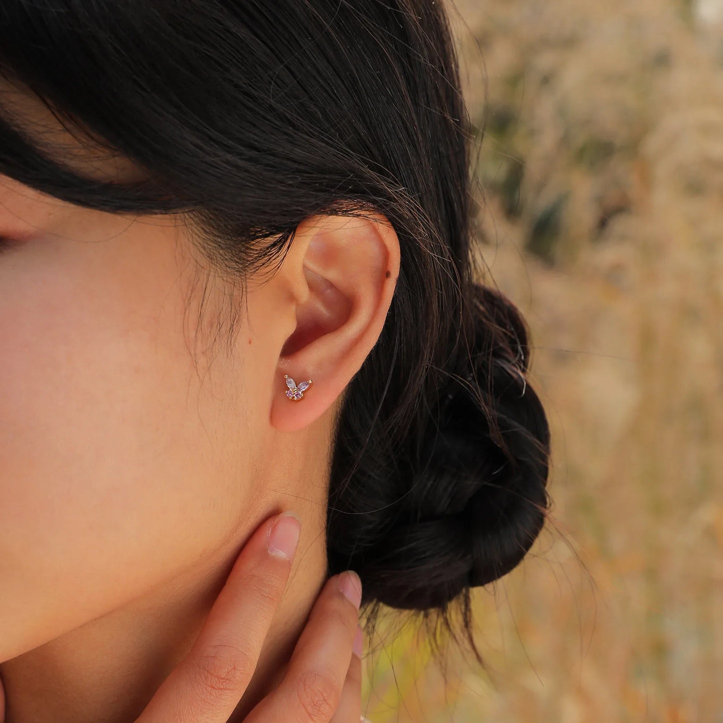 Sparkling Butterfly Earrings